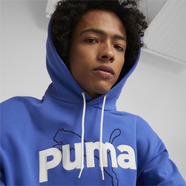 Джемпер Puma PUMA TEAM GRAPHIC HOODIE TR 53825992 р. XXL синій