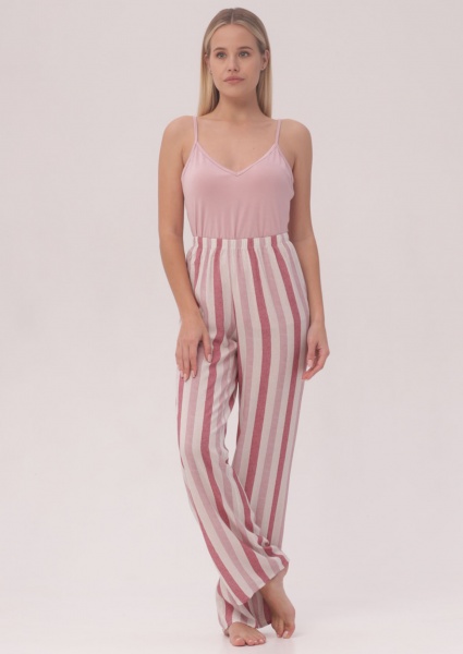 Штани домашні Roksana Nika №1325/67002 р. 46 рожевий із принтом