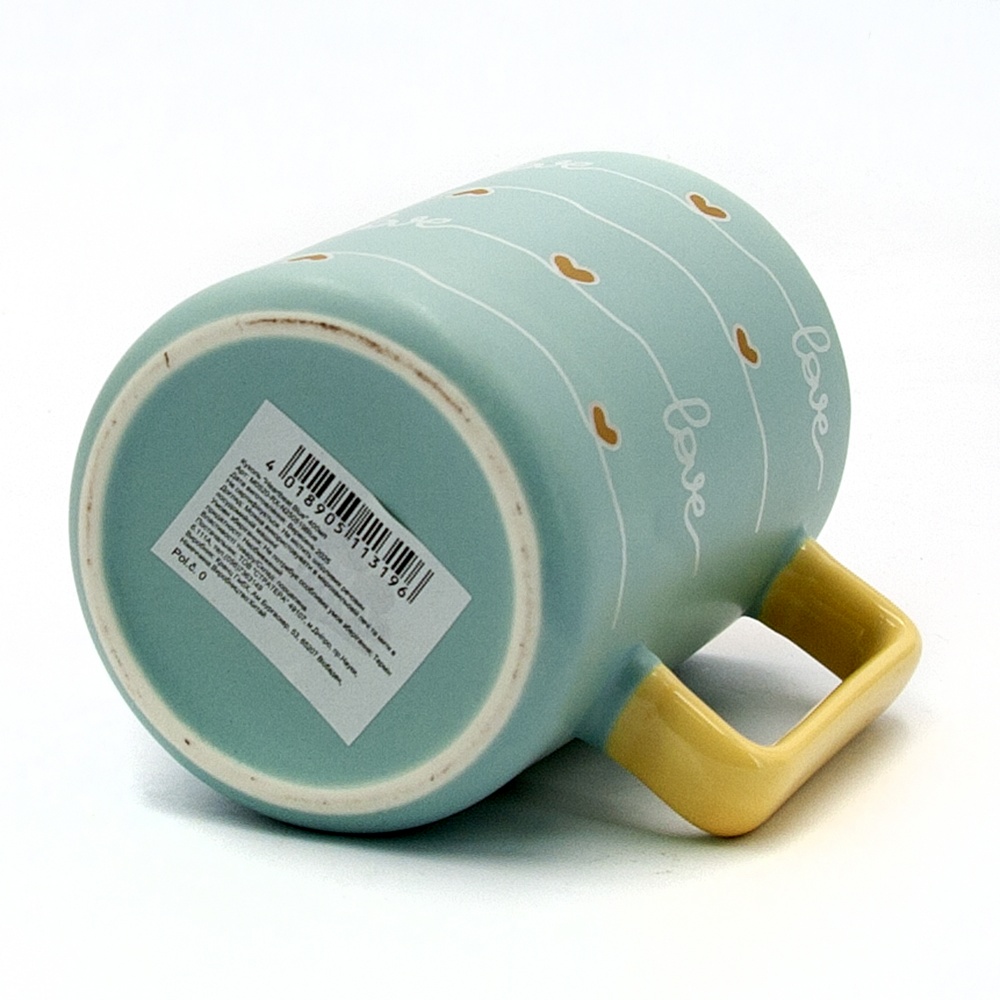 Чашка Milika Heartbeat Blue 400 мл M0520-RX-N250519Blue