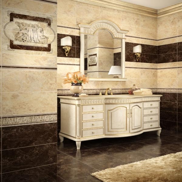 Плитка InterCerama EMPERADOR коричнева темна 66 032 23x50