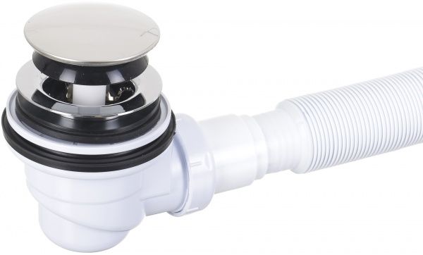 Сифон для поддона ScandiSPA для душевых кабин и низких поддонов Click Clack h65/d65