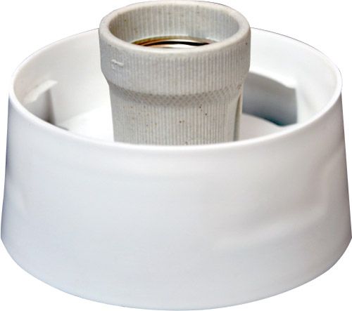 Арматура светильника Техноелектропласт НББ прямая 60 Вт белый 