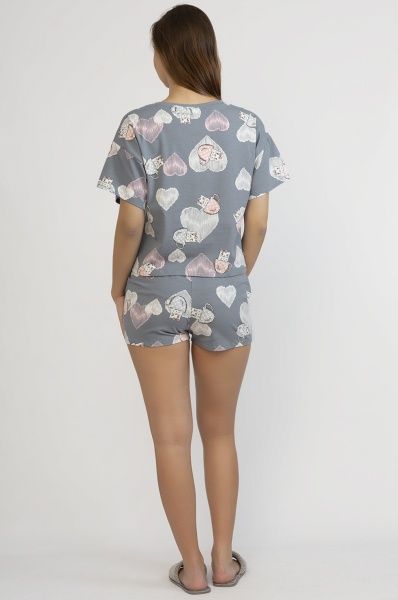 Пижама женская Roksana My Kittens 860/16018 р. L темно-серый с розовым 