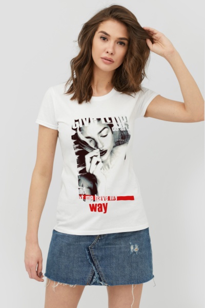 Футболка YAPPI WW1103 р.M білий