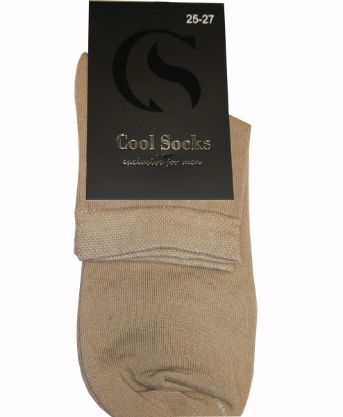 Шкарпетки чоловічі Cool Socks 17307 р. 25-27 бежевий 1 пар 