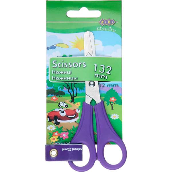 Ножиці дитячі з лінійкою 13,2 см ZB.5001-99 ZiBi