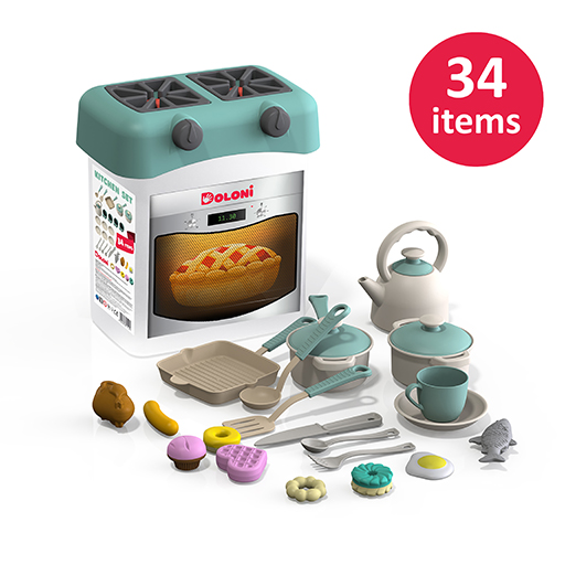Игровой набор Doloni Кухня детская мята 01480/2