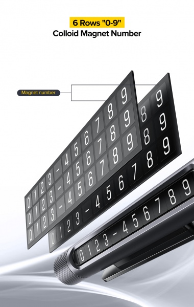 Табличка інформаційна UGREEN LP151 Temporary Parking Card Space Gray (50722)