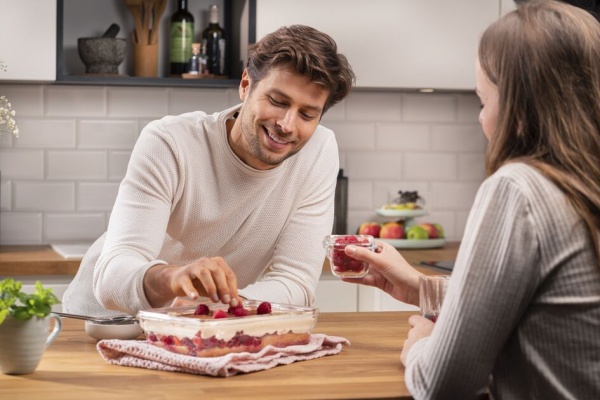 Емкость для продуктов с крышкой MasterSeal Glass стекло 2 л N1041110 Tefal