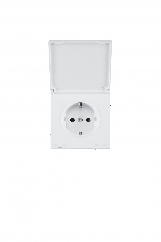 Механизм розетки бытовая с заземлением HausMark Juna IP20 белый матовый 7041-0988-123BQC