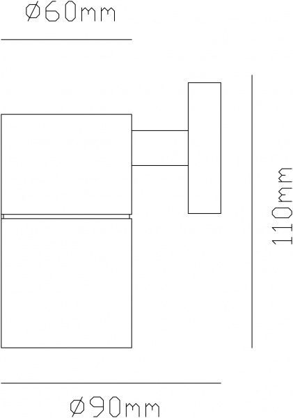 Светильник уличный настенный Expert Hudson ELNX-SS120A-W GU10 35 Вт IP44 хром 