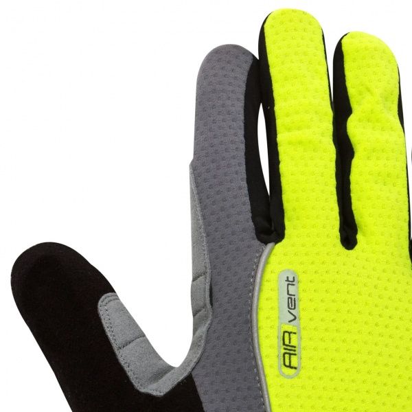 Рукавички PowerPlay 6551_XXL_Green р. 2XL сіро-салатовий