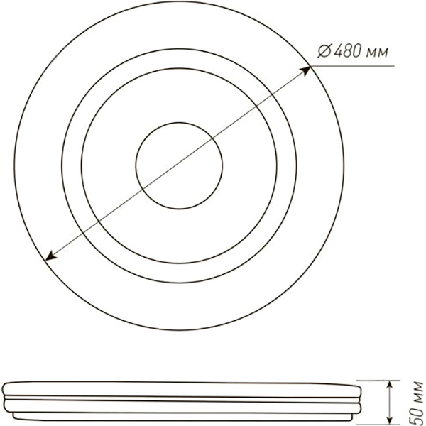 Світильник світлодіодний Hopfen Quadron RGB R з пультом ДК 72 Вт білий/хром 3000-6500 К 