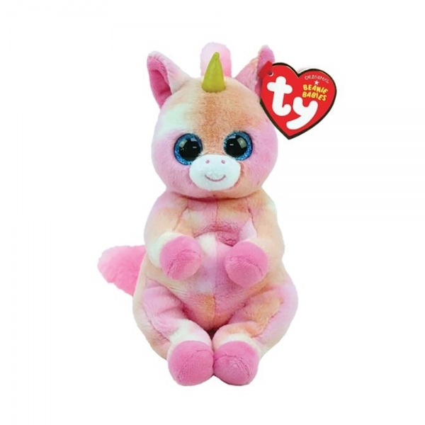 Мягкая игрушка TY Beanie Bellies Единорог Skylar 22 см разноцветный 40547