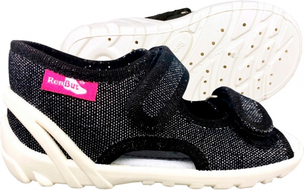 Сандалии для мальчиков RenBut текстильные с профилированной стелькой р.19 черный 13-112NP-0825L-19 