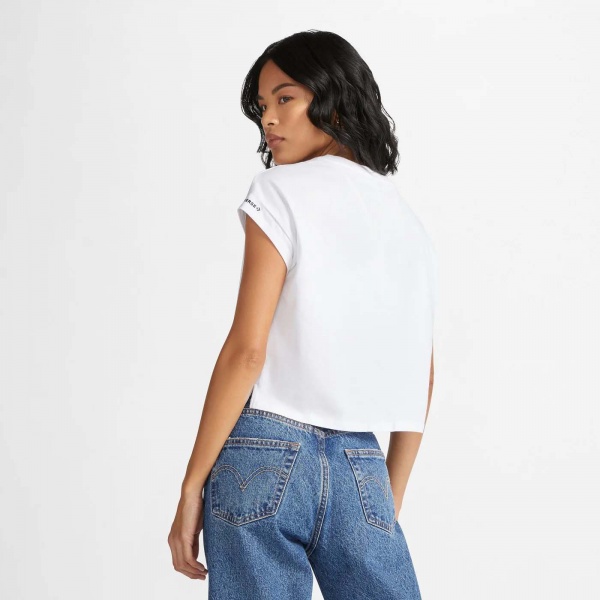 Футболка Converse WORDMARK TWIST TEE 10024546-102 р.XL белый