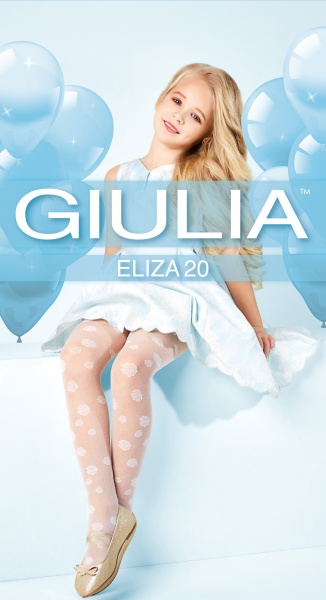 Колготки для девочек Giulia 20 (7) ELIZA р.140-146 черный 