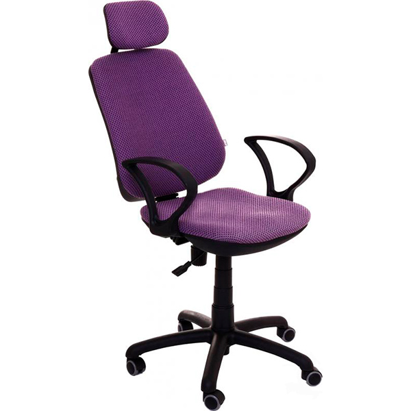 Кресло Регби АМФ-4 Квадро-02 сиреневый с подголовником