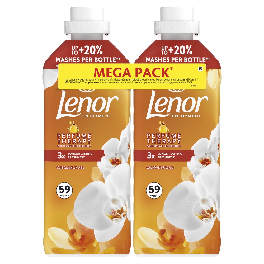 Кондиционер для белья Lenor Золотая орхидея Mega Pack 1+1 1,239 л