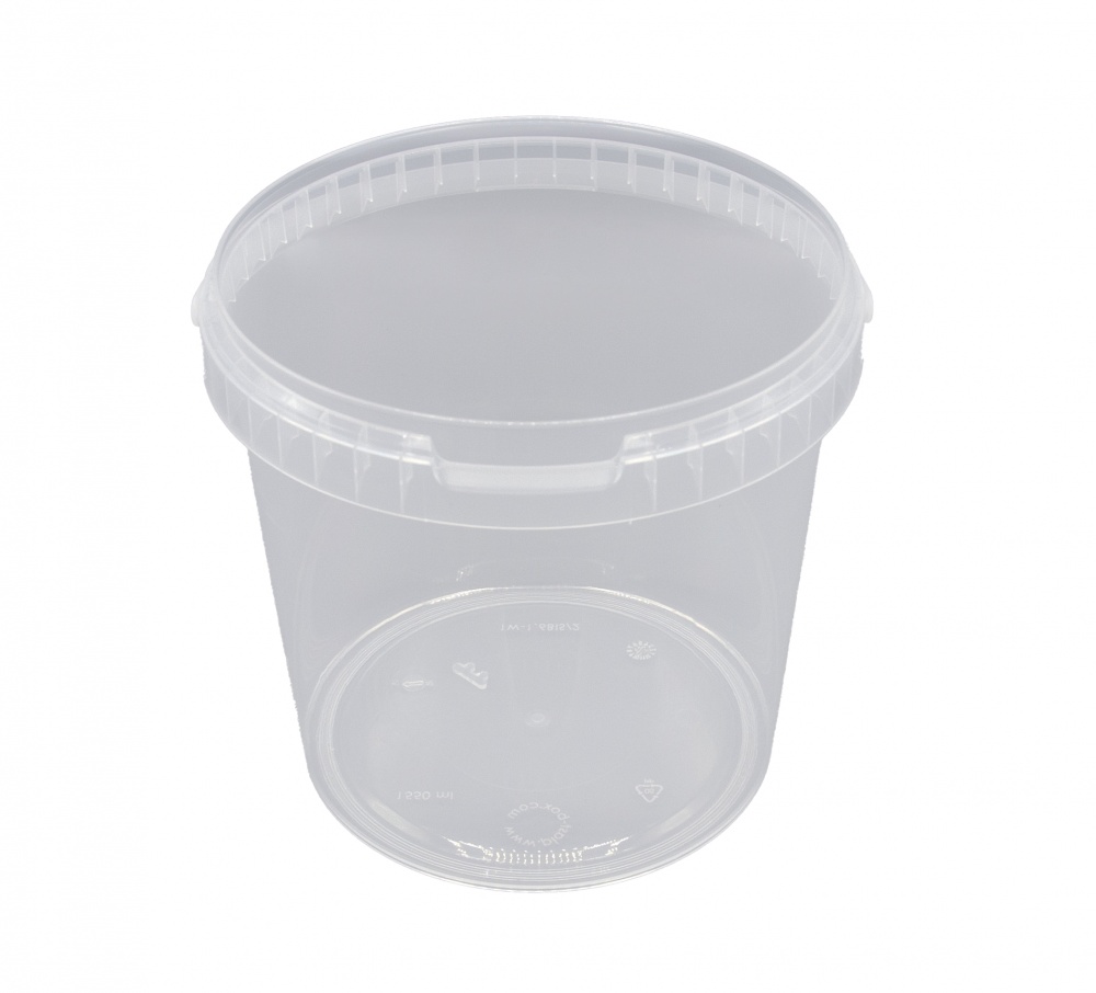 Відро звичайне Пласт-Бокс 1,6 л прозорий