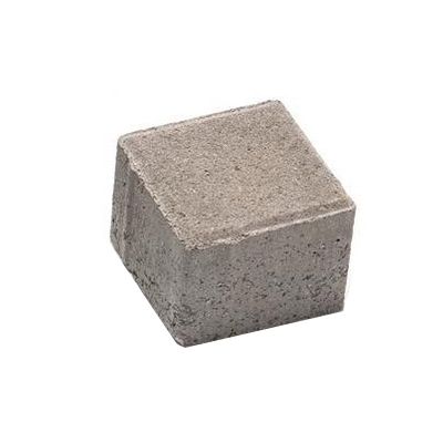 Плитка тротуарна Бруківка 100x100x60 мм сіра