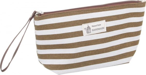 Косметичка Полоска B5108 коричневый 