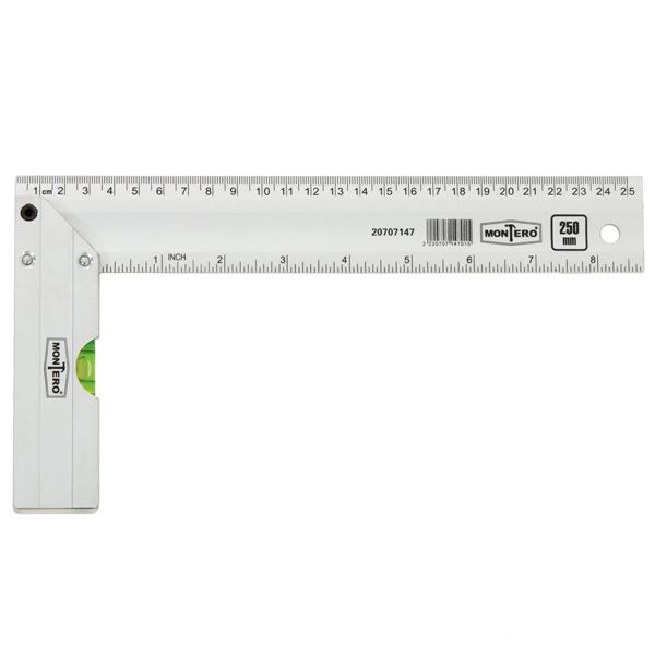 Угольник с индикатором Montero JYC-70A-250 250 мм
