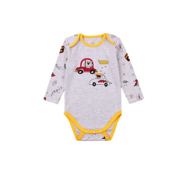 Боди для мальчика Фламинго р.80 меланж 494-009 