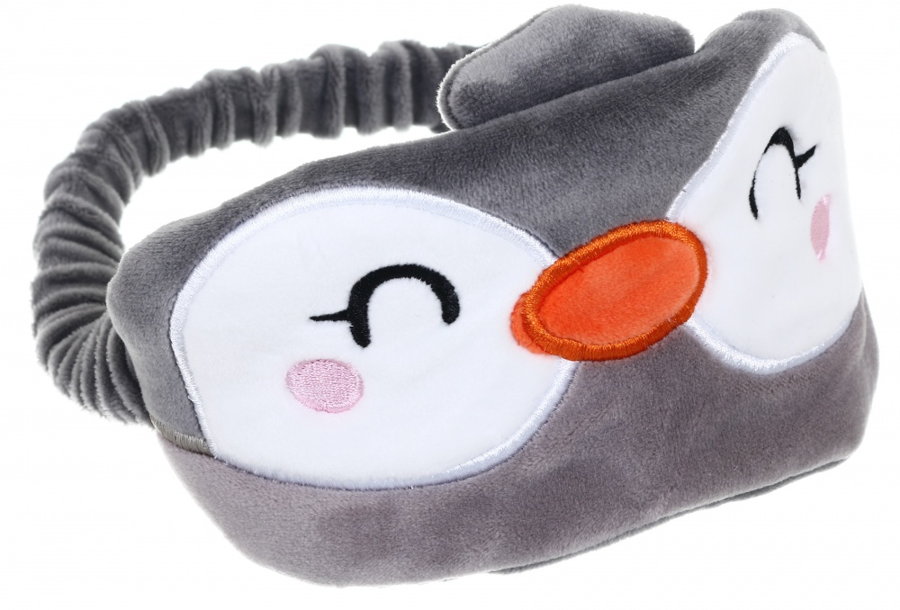 Подушка дорожная Bewalker с маской Пингвин 28x28см разноцветный BMPMIX0545