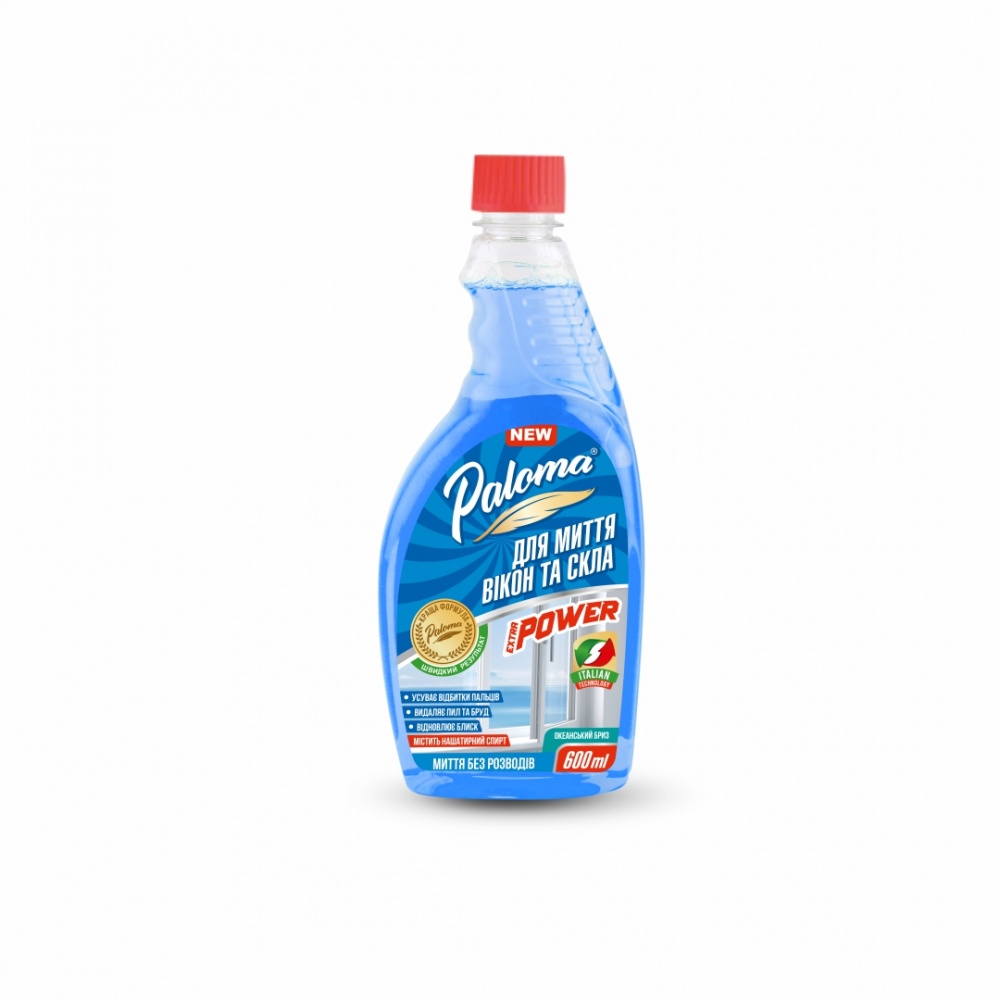 Засіб миючий для скла та дзеркал Paloma Океанський бриз (запасний блок) 0,6 л