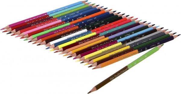 Олівці кольорові 24 шт. 48 кольорів з чинкою Astra