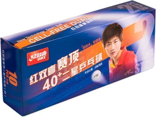 Мячи для настольного тенниса DHS DUAL 40 мм 2* 10 шт. 