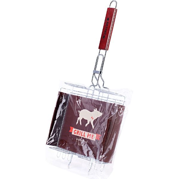 Решітка-гриль Grill Me подвійна хромована BQ-020