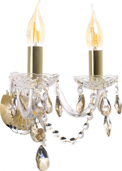 Бра Crystal Life AP801/02-K14GO.CG 2x40 Вт E14 золото 