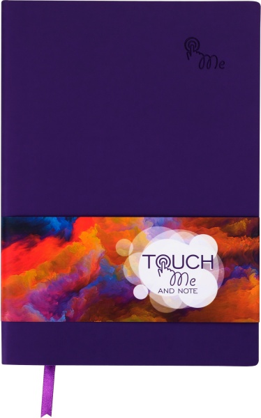 Блокнот недатований фіолетовий лінія Buromax Touch me A5 BM.295202-07
