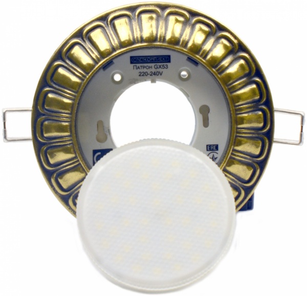 Светильник точечный Светкомплект VM 05 GX53 AB античная латунь 