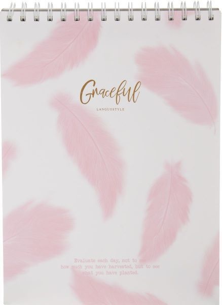 Книга для нотаток біла Пір'я, 80 стр.