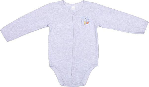 Боди детское для мальчика Татошка р.86 серый меланж м14251смл 