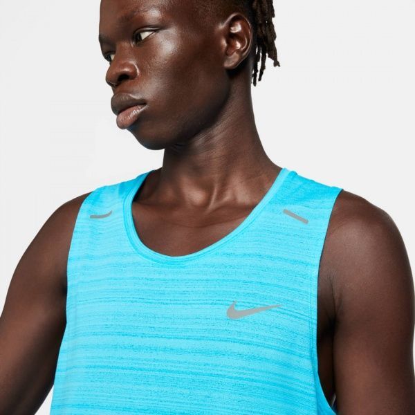 Майка Nike M NK DF MILER TANK CU5982-447 S блакитний