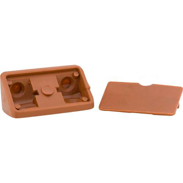 Кутник монтажний подвійний горіх італійський 10 шт. DC