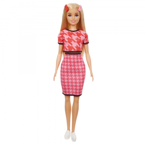 Кукла Barbie Модница в костюме в ломаную клетку