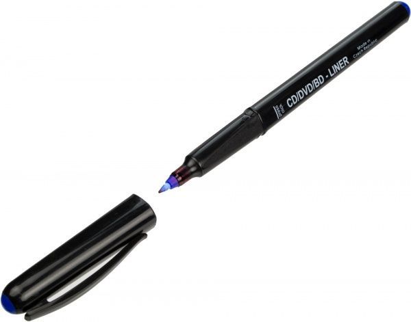 Маркер перманентный Centropen Ergoline для CD/DVD 0.6 мм синий 