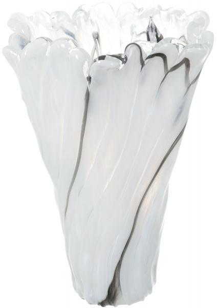 Ваза Antonio Tammaro Zebrine 35 см Чорно-біла 