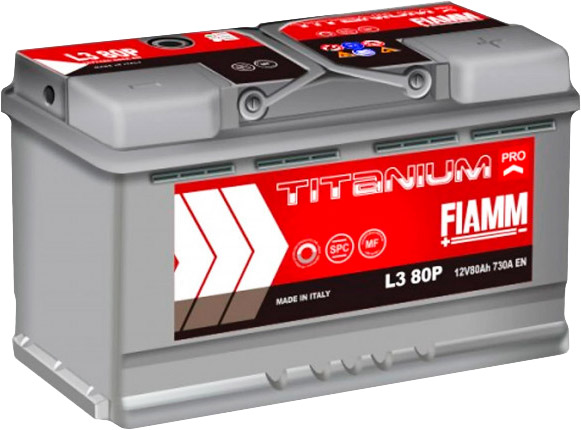 Акумулятор автомобільний Fiamm 80Ah 730A 12V «+» праворуч (7905157)