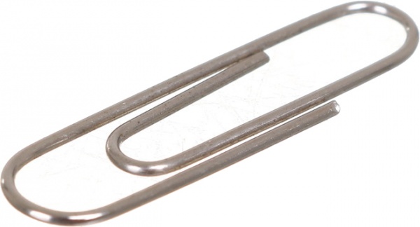 Скрепки 25мм 100шт. никелированные 4-323 4Office