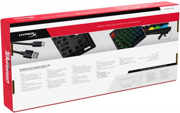 Клавіатура ігрова HyperX Alloy Origins Core PBT HX USB (639N7AA) black 