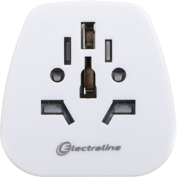 Переходник Electraline без заземления белый 70034 
