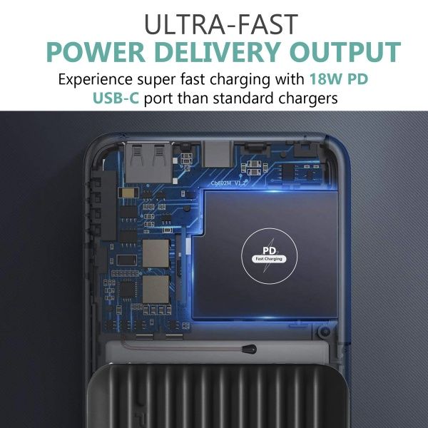 Зовнішній акумулятор (Powerbank) Promate Titan-30 30000 mAh (titan-30.black) 