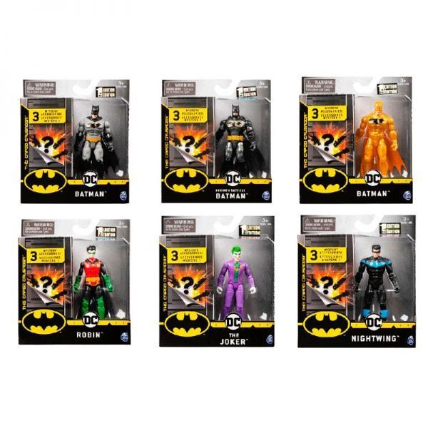 Фигурка Spinmaster Batman 605594, 10 см, 6 в ассортименте 