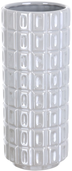 Ваза керамическая серая Fest Stone 10,5x10,5x25 см